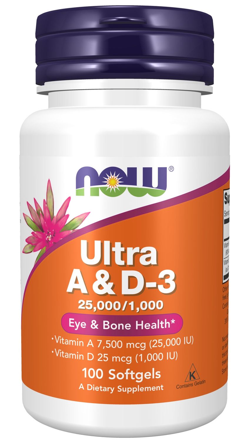 Now Supplements , Ultra A & D-3 25,000/1,000 - Softgels Now Supplements , Ultra A & D-3 25,000/1,000 - Softgels