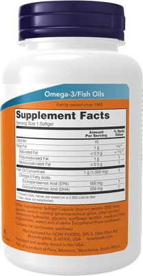 Now Supplements , Ultra Omega-3 (Bovine Gelatin) - Softgels