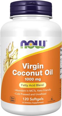 Now Supplements , Virgin Coconut Oil 1000 Mg - 120 Softgels