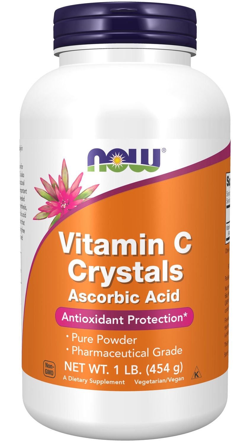 Now Supplements , Vitamin C Crystals - 1 Lb. Powder