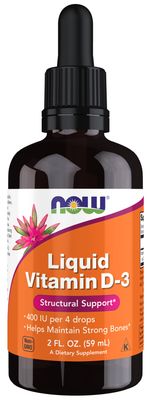 Now Supplements , Vitamin D-3 Liquid - 2 Fl. Oz. Now Supplements , Vitamin D-3 Liquid - 2 Fl. Oz.