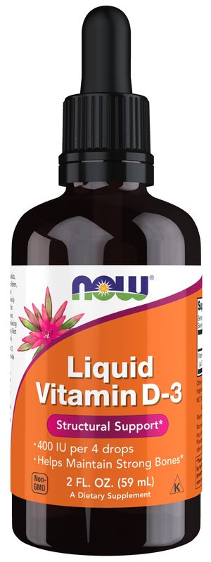 Now Supplements , Vitamin D-3 Liquid - 2 Fl. Oz. Now Supplements , Vitamin D-3 Liquid - 2 Fl. Oz.