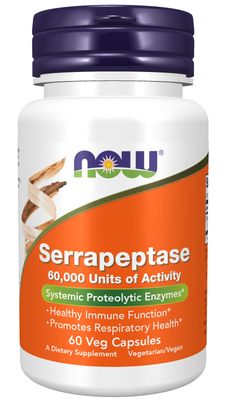 Now Supplements , Serrapeptase - Veg Capsules