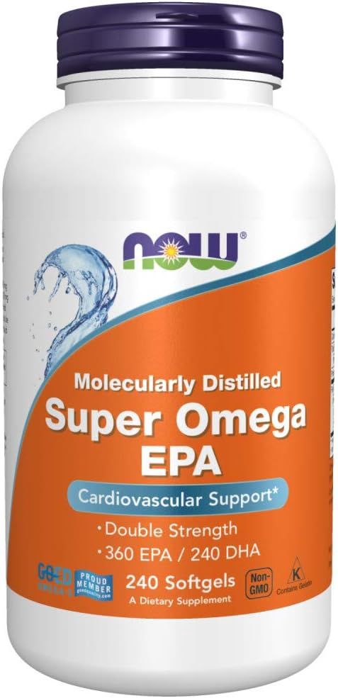 Now Supplements , Super Omega Epa Fish Oil, Double Strength - 240 Softgels