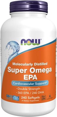 Now Supplements , Super Omega Epa Fish Oil, Double Strength - 240 Softgels