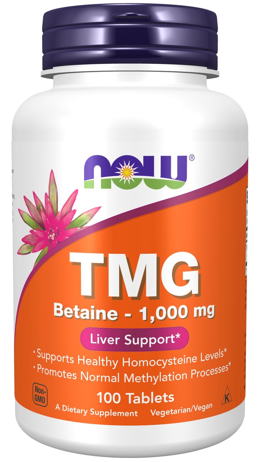 Now Supplements , Tmg Betaine 1,000 Mg - 100 Tablets