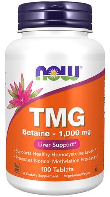 Now Supplements , Tmg Betaine 1,000 Mg - 100 Tablets