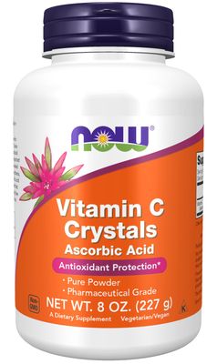 Now Supplements , Vitamin C Crystals - 8 Oz. Powder Now Supplements , Vitamin C Crystals - 8 Oz. Powder