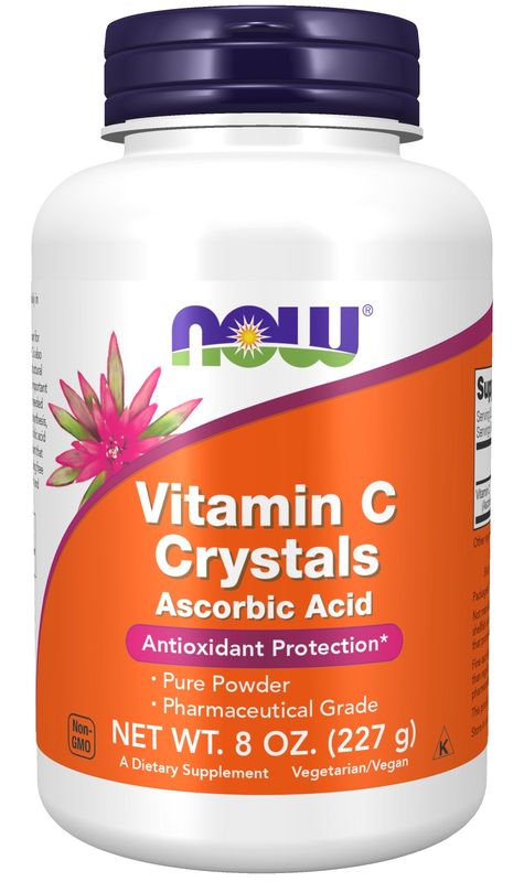 Now Supplements , Vitamin C Crystals - 8 Oz. Powder Now Supplements , Vitamin C Crystals - 8 Oz. Powder