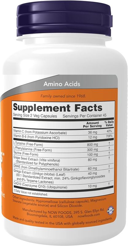 Now Supplements , True Focus - 90 Veg Capsules