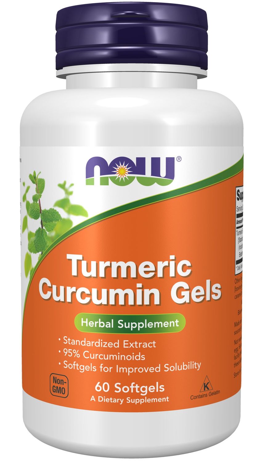 NOW Supplements , Turmeric Curcumin Gels - Softgels