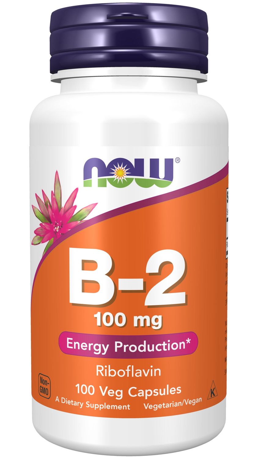 Now Supplements , Vitamin B-2 Mg - Veg Capsules