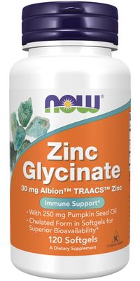 Now Supplements , Zinc Glycinate - Softgels Now Supplements , Zinc Glycinate - Softgels