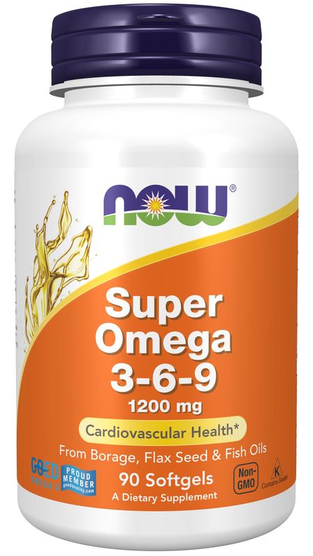 Now Supplements , Super Omega 3-6-9 1200 Mg - 90 Softgels Now Supplements , Super Omega 3-6-9 1200 Mg - 90 Softgels