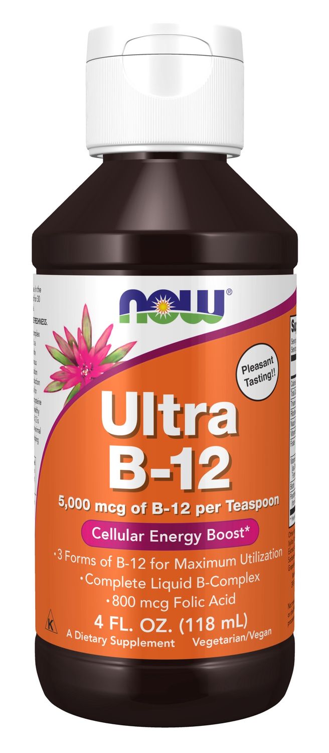 Now Supplements , Ultra B-12 Liquid - 4 Oz.