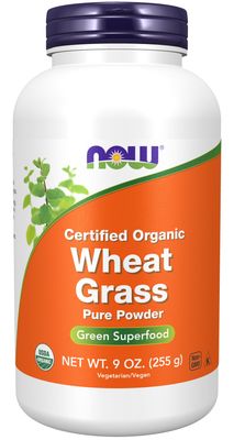 Now Supplements , Wheat Grass Powder, Organic - 9 Oz.