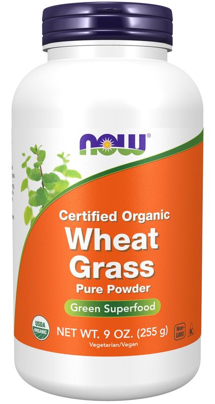 Now Supplements , Wheat Grass Powder, Organic - 9 Oz.