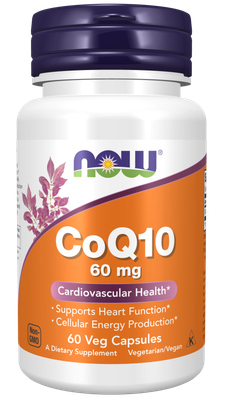 Now Supplements, Coq10 60 Mg. 60 Veg Caps Now Supplements, Coq10 60 Mg. 60 Veg Caps