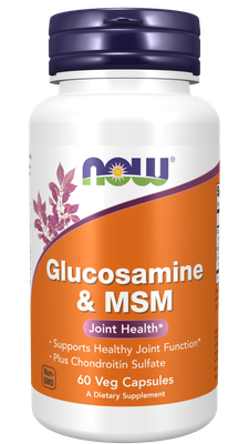 Now Supplements, Glucosamine + Msm 550 Mg/250 Mg 60 Caps Now Supplements, Glucosamine + Msm 550 Mg/250 Mg 60 Caps
