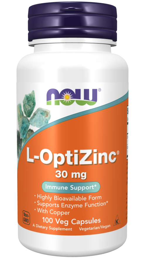 Now Supplements, L-Optizinc 30Mg + Copper 100 Caps