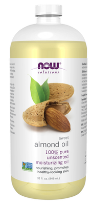 Now Supplements, Almond Oil 100% Pure Unscented 32 Fl Oz. Now Supplements, Almond Oil 100% Pure Unscented 32 Fl Oz.