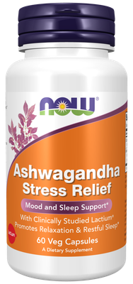Now Supplements, Ashwagandha Stress Relief 60 Veg Cap Now Supplements, Ashwagandha Stress Relief 60 Veg Cap
