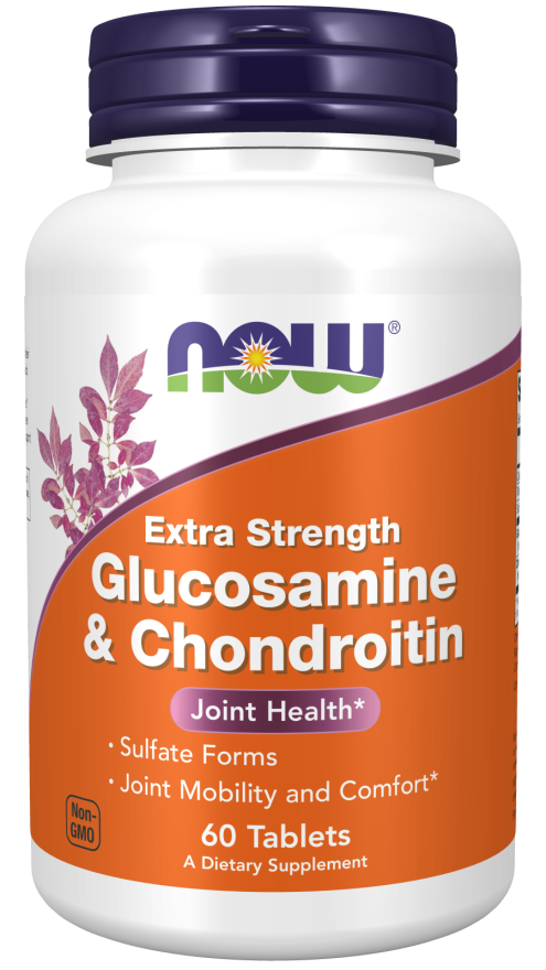 NOW Supplements, Extra Strength Glucosamine & Chondroiton 60 Tabs