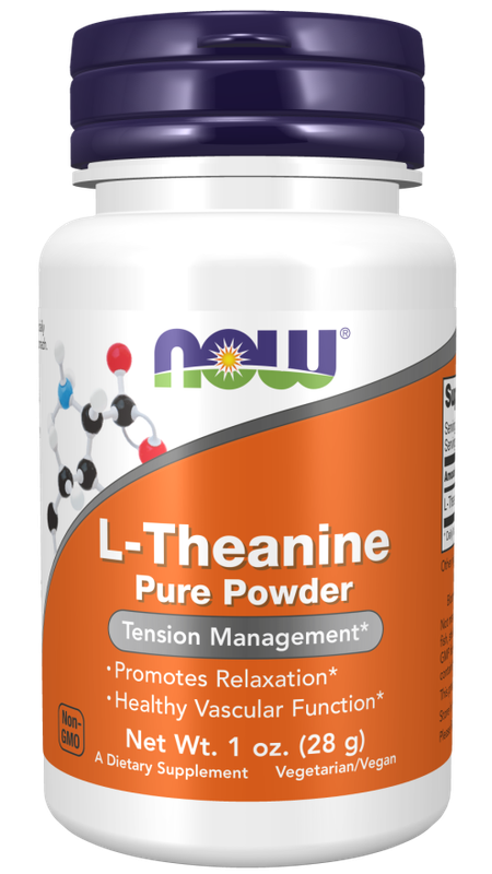 Now Supplements, L-Theanine Pure Powder 1 Oz.