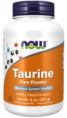 Now Supplements, Taurine Pure Powder 8 Oz. Now Supplements, Taurine Pure Powder 8 Oz.
