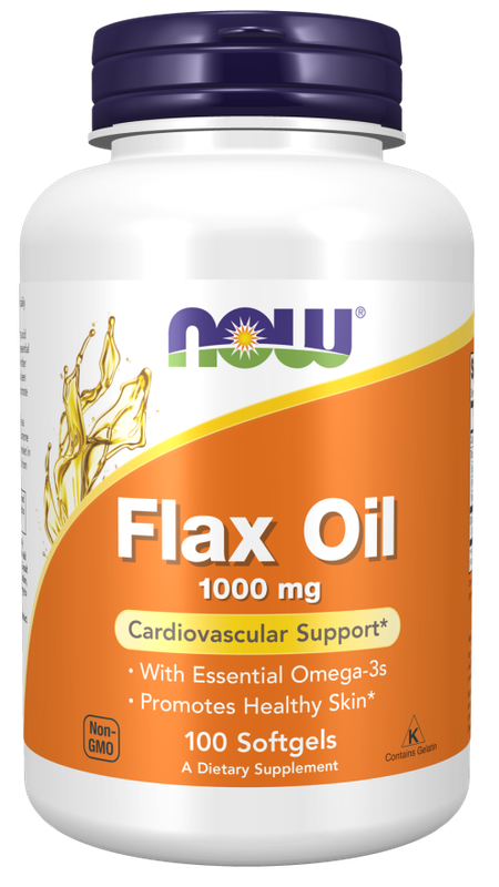 Now, Flax Oil Organic 1000mg 100 Softgels Now, Flax Oil Organic 1000mg 100 Softgels