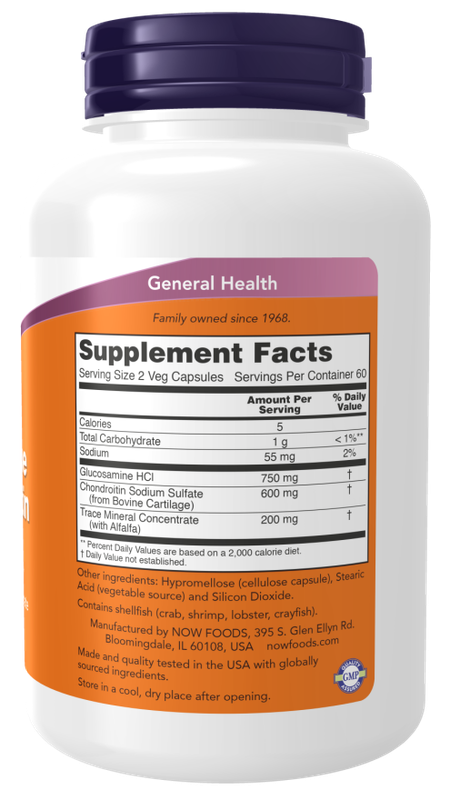 Now Supplements, Glucosamine & Chondroiton 120 Veg Caps