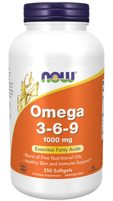 Now Supplements, Omega 3-6-9 1000 Mg 250 Softgels