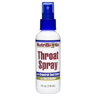 Nutribiotic , Throat Spray With Grapefruit Seed Extract Plus Zinc & Menthol