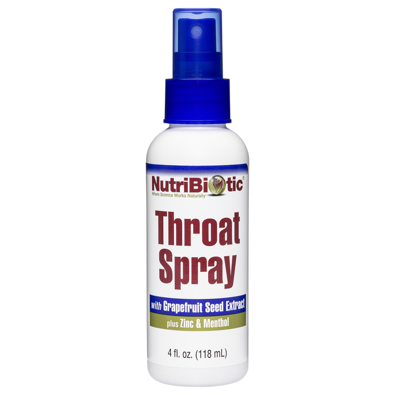 Nutribiotic , Throat Spray With Grapefruit Seed Extract Plus Zinc & Menthol
