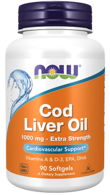 Now, Cod Liver Oil 1000Mg 90 Softgels Now, Cod Liver Oil 1000Mg 90 Softgels