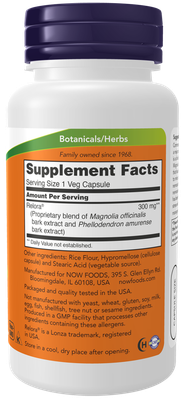 Now Supplements, Relora 120 Veg Caps