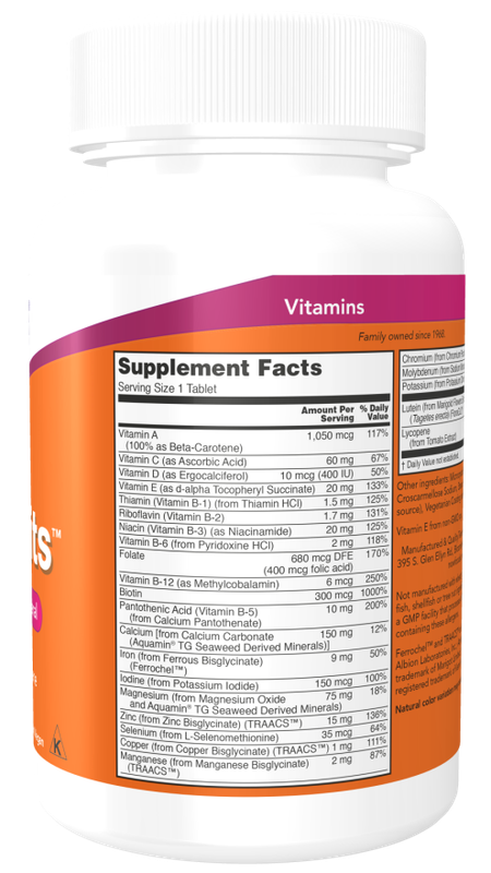 Now Supplements, Daily Vits 100 Tab