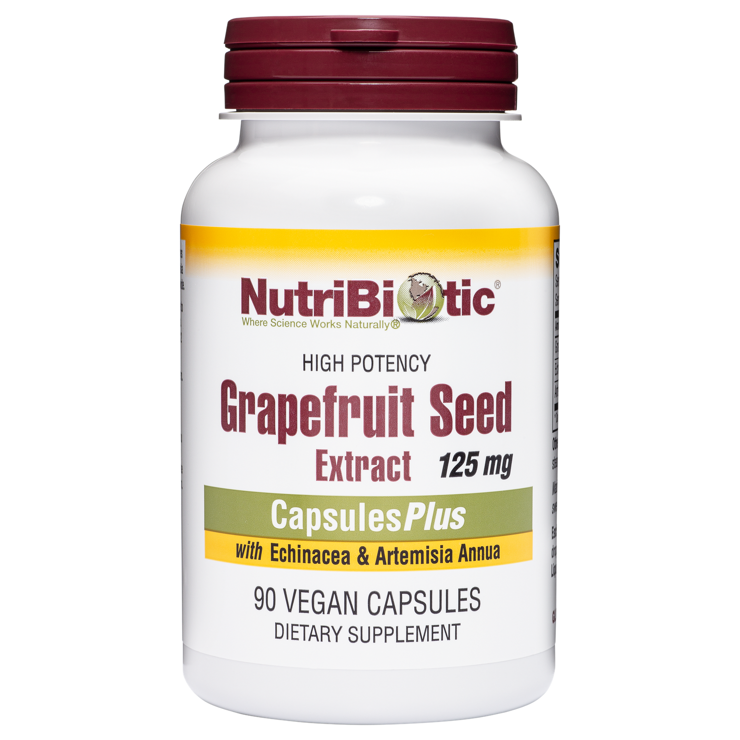 Nutribiotic , High Potency Grapefruit Seed Extract With Echinacea & Artemisia Annua, 125 Mg