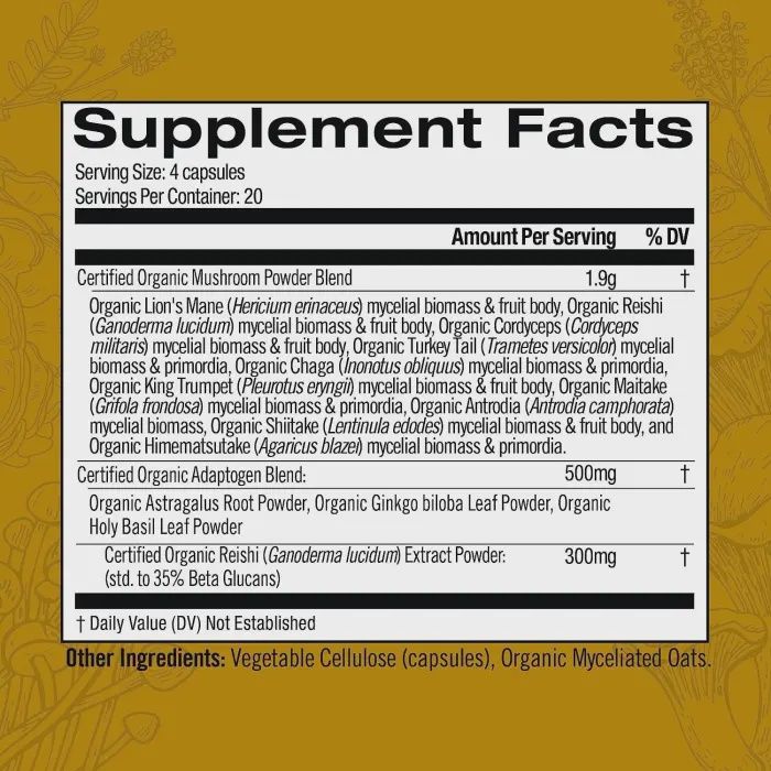 Om Mushrooms , OmMushroom Superfood Master Blend - 84 Capsules