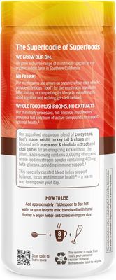 Om Mushrooms , Superfood Mushroom Blend Morning Blend 8.47 oz