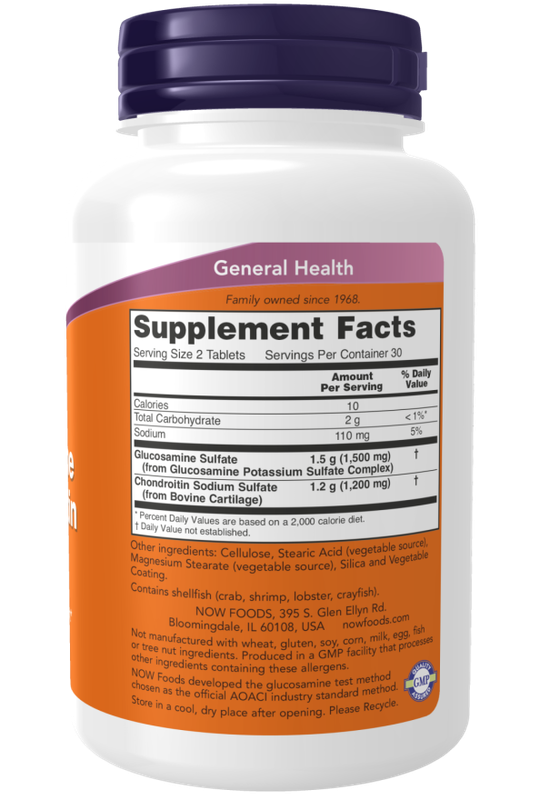 Now Supplements, Glucosamine & Chondroitin Extra Strength 240 Tabs