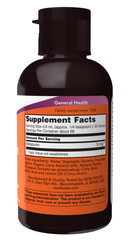 Now Supplements, Liquid Melatonin, 2 Fl. oz.