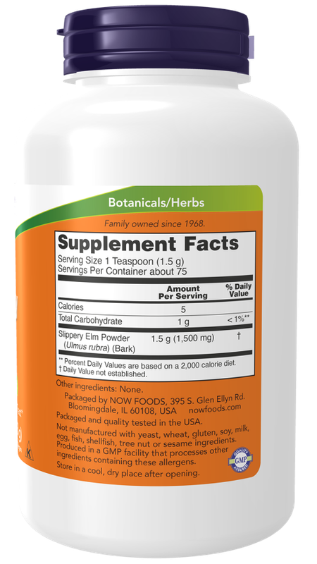 Now Supplements, Slippery Elm Powder 4 oz.
