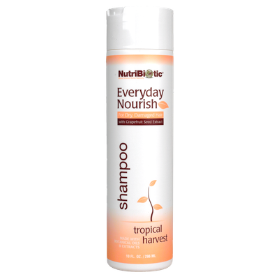 Nutribiotic , Everyday Nourish Shampoo, For Dry, Damaged Hair, Tropical Harvest, 10 Fl Oz (296 Ml)