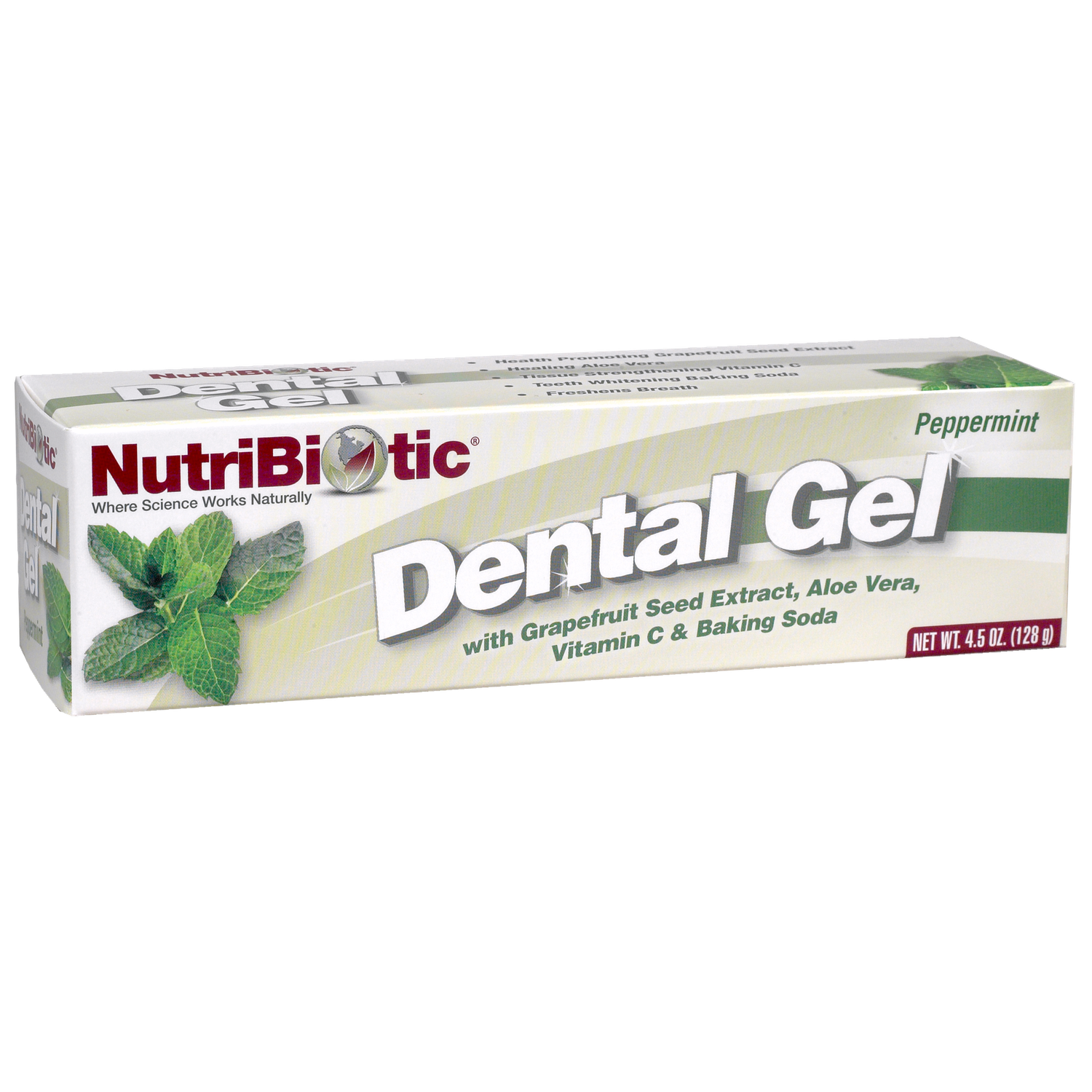Nutribiotic , Dental Gel, Peppermint, 4.5 Oz (128 G)