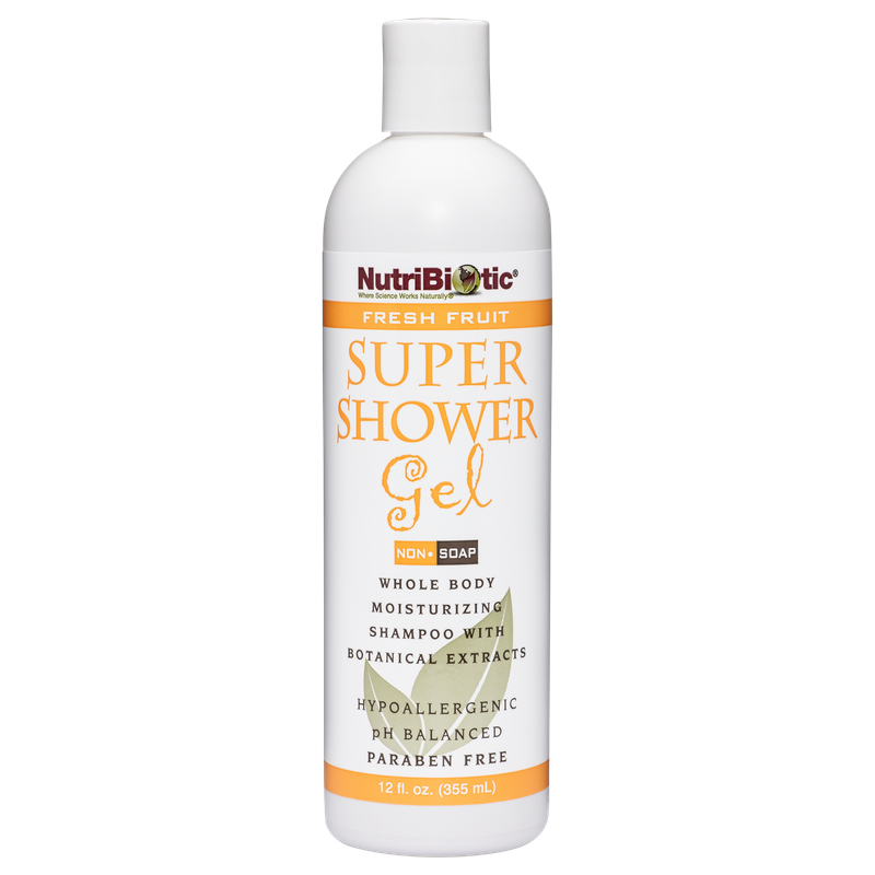 Nutribiotic, Super Shower Gel, Non-Soap, Fresh Fruit, 12 Fl Oz (355 Ml) Nutribiotic, Super Shower Gel, Non-Soap, Fresh Fruit, 12 Fl Oz (355 Ml)