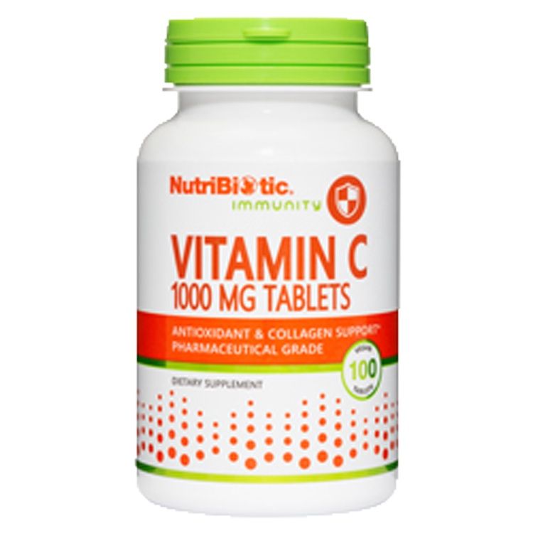 NutriBiotic, Vitamin C 1000 mg Tablets 100 Vegan Tabs