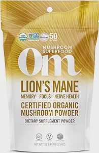 Om, Lions Mane Mushroom Powder 2,000Mg 3.5Oz Om, Lions Mane Mushroom Powder 2,000Mg 3.5Oz