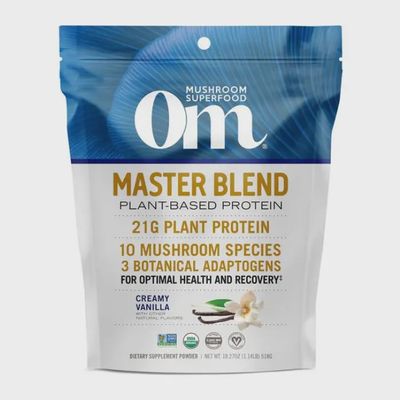 Om Mushrooms , Organic Master Blend Plant-Based Protein Creamy Vanilla -- 18.27 Oz