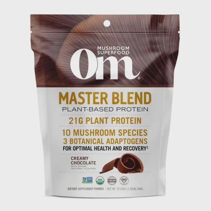 Om Mushrooms , Organic Master Blend Plant-Based Protein Creamy Chocolate